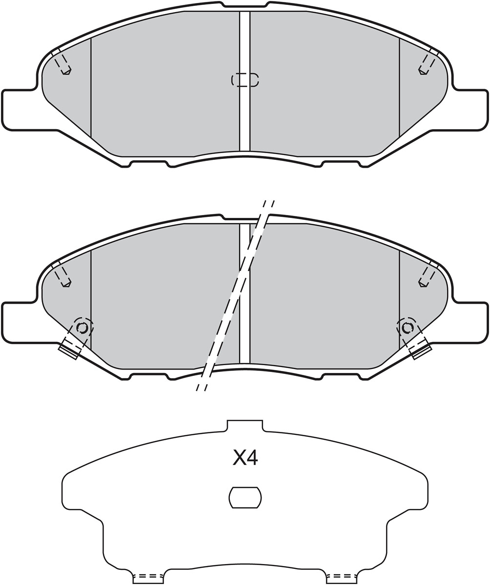 BRAKE PADS FR NISS MICRA / NOTE / TIIDA